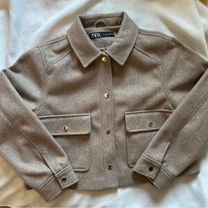 Zara Women's Brown Utility Jacket